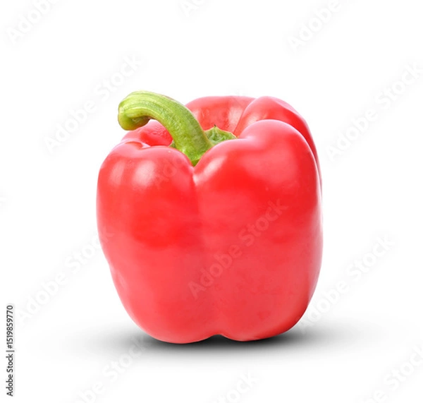 Obraz red pepper Isolated on a white background.