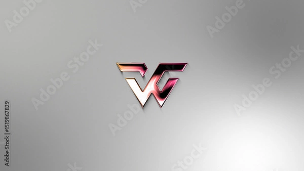 Obraz Clean Minimal Glossy Horizontal Logo Reveal MOGRT 272