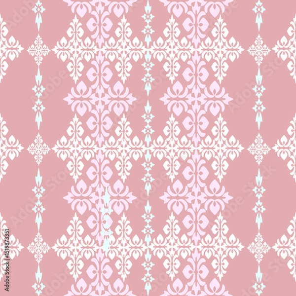 Obraz seamless damask pattern