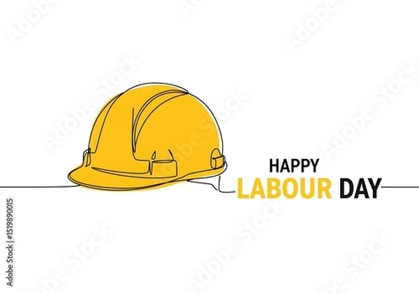 Fototapeta Happy Labour Day: Celebrating Workers with a Unique Design