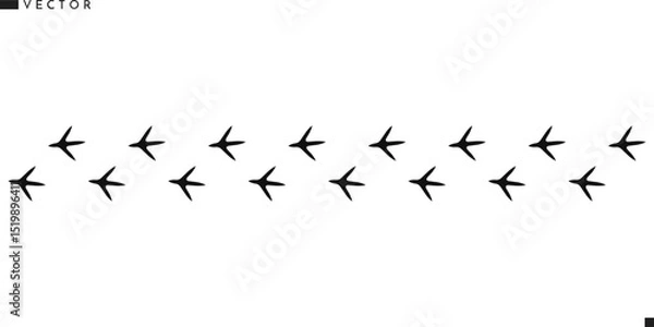 Obraz Rooster footprint silhouette. Chicken paw print vector