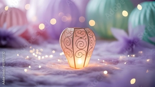 Obraz Enchanted Lantern: A Dreamy Glow