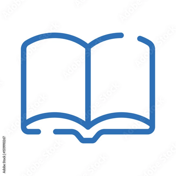 Fototapeta AI Learning Icon – Vector Line Symbol for Training, Data, and Growth