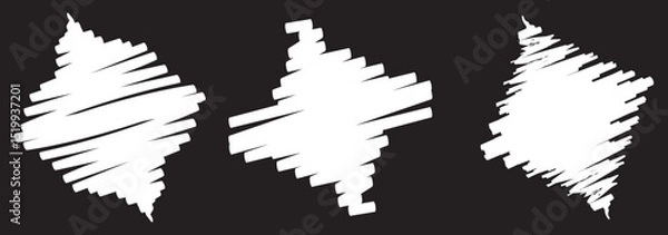 Fototapeta Brush strokes lines. Line underline brush pencil pen marker paint stroke. Brush stroke vector set underline ornament calligraphic White isolated art variation hand drawn on Transparent Background.