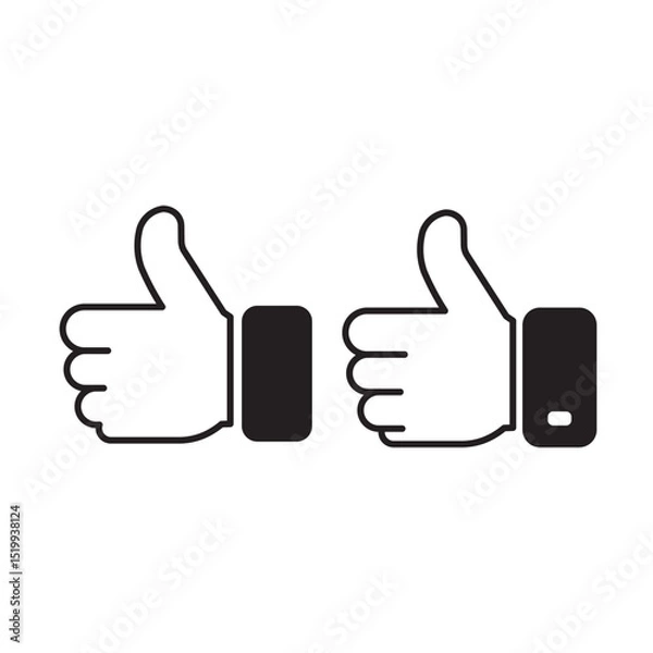 Obraz like icons set