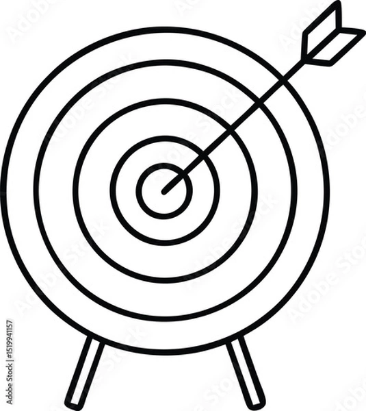 Obraz target board on white background