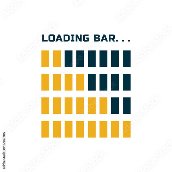 Obraz Loading icon. Loading bar. Download progress icons. Load bar icons.