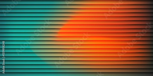 Fototapeta Texture featuring vibrant gradient shades with bright, smooth, fluted vertical lines. Bold and dynamic futuristic neon design seamlessly blending smooth tones and radiant colors, visual art project.