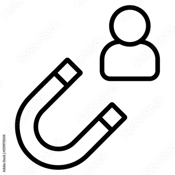 Obraz attraction icon Simple thin line stroke