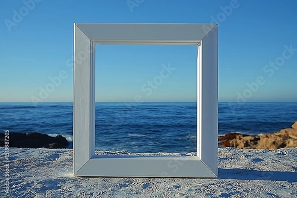 Fototapeta Artistic home decor floating frame high resolution picture