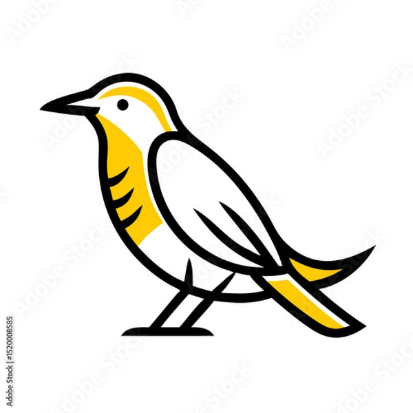 Obraz bird watching vector icon