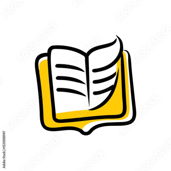 Obraz book icon vector icon