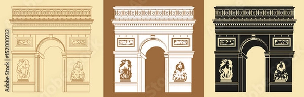Fototapeta Zestaw łuku triumfalnego