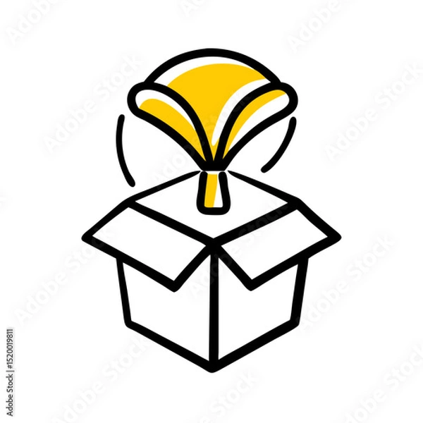 Obraz drop shipping vector icon