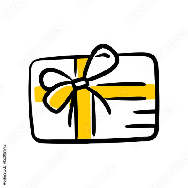 Obraz gift card vector icon