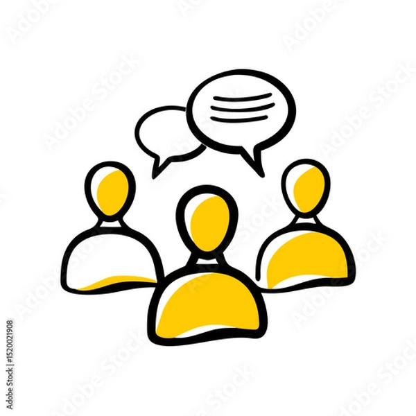 Obraz group chat vector icon