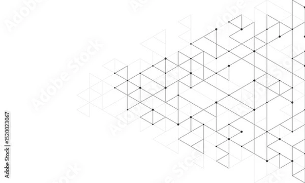 Fototapeta Abstract background with a geometric pattern of triangle shapes. Graphic design element