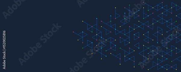 Fototapeta Abstract background with a geometric pattern of triangle shapes. Graphic design element