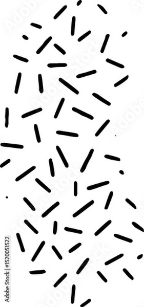 Fototapeta Abstract Black Dashes Pattern Simple Geometric Design