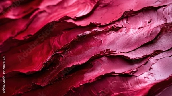 Fototapeta Vibrant red paint texture on surface