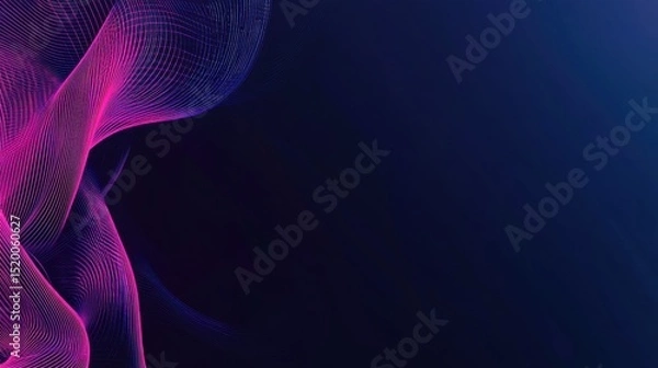 Fototapeta Vibrant wave pattern design