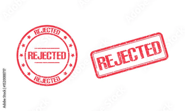 Fototapeta rejected in grunge stamp style