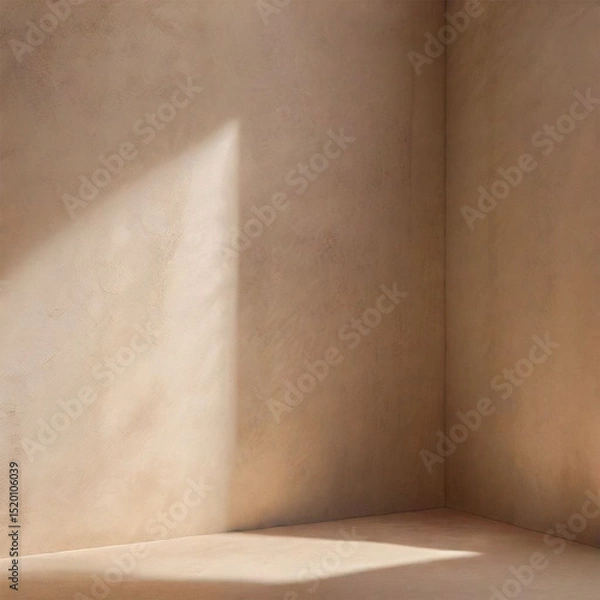 Obraz Suede Beige Wall with Centered Glow