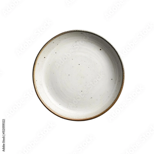 Obraz empty plate isolated on white