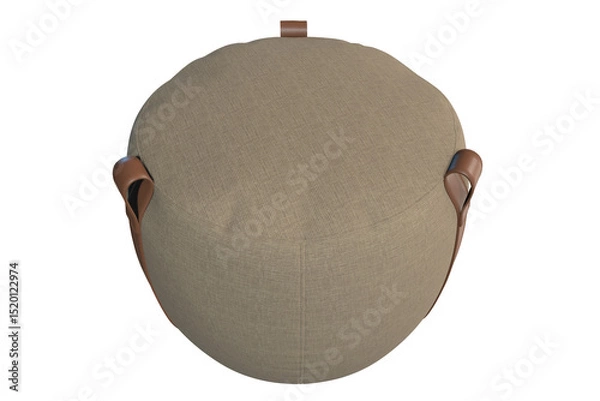 Obraz Lema Notch Pouf with Leather Handles 3D Model
