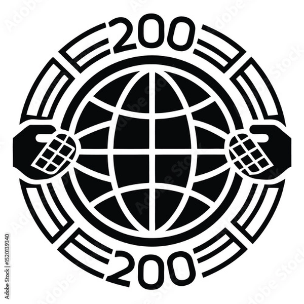 Fototapeta Global Connection  Empowering Worldwide Communication Through Technology