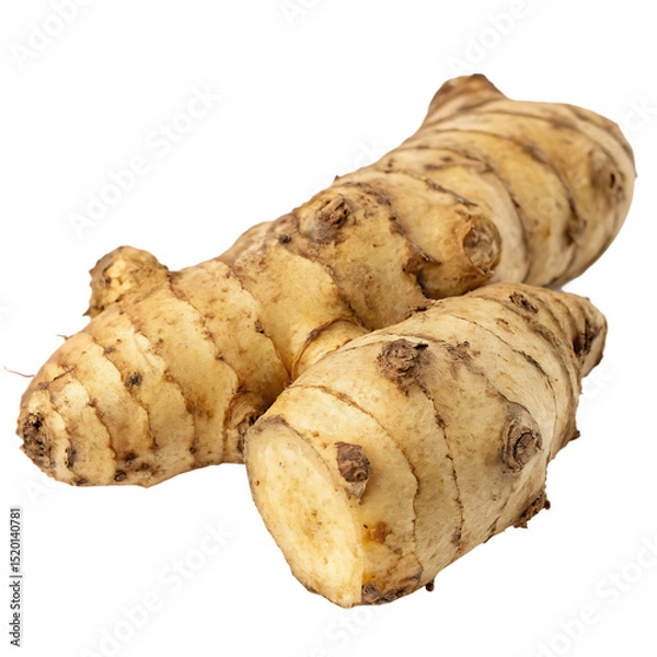 Fototapeta A sunchoke root isolated on a transparent background
