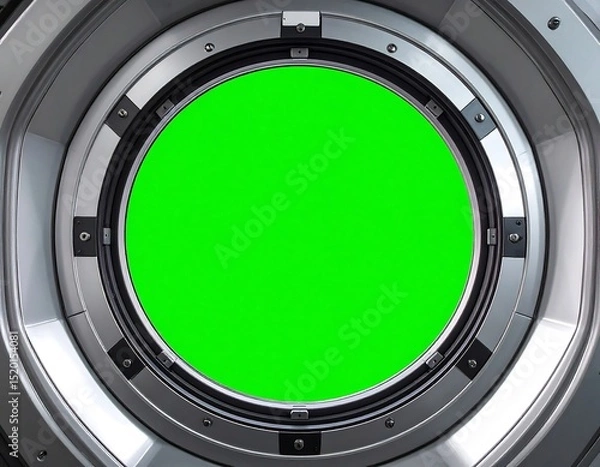 Obraz Futuristic spaceship porthole