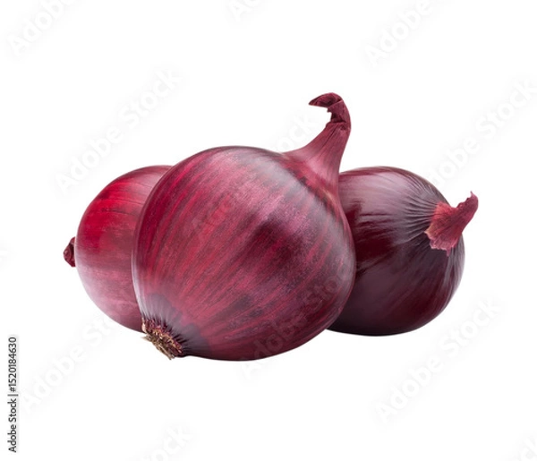 Obraz red onion isolated on white background
