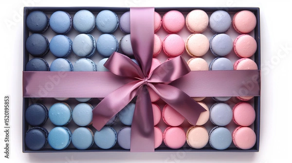 Obraz colorful macaroons in a box