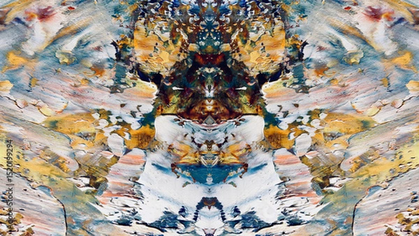 Obraz Abstract art background . Hand painting artwork on canvas .