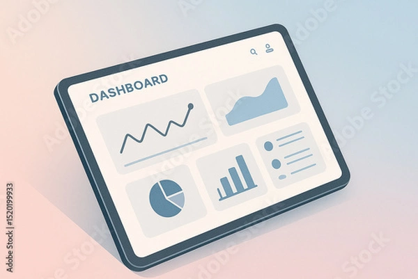 Fototapeta tablet pc with a screen