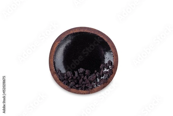 Obraz Chocolate tartlet on a white isolated background