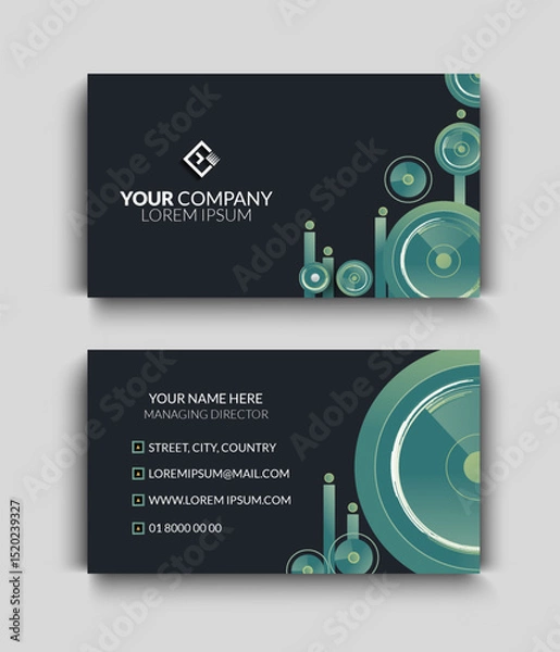 Fototapeta Modern unique Business Card Design