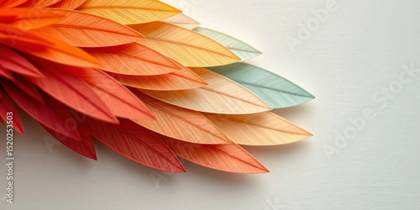 Fototapeta Close-Up of Vibrant Rainbow Parrot Feathers 