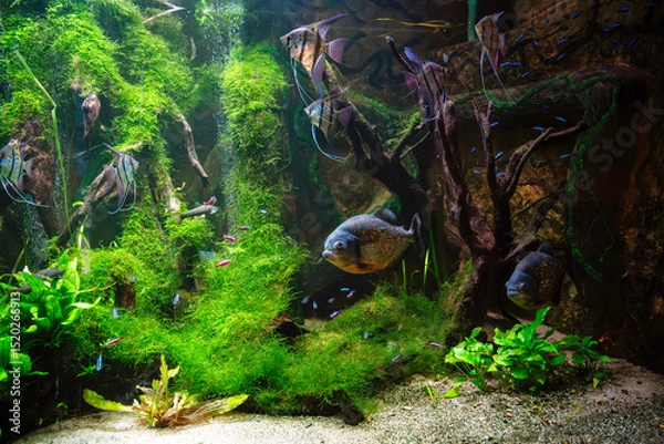 Fototapeta Wrocław Zoo, fish in the aquarium