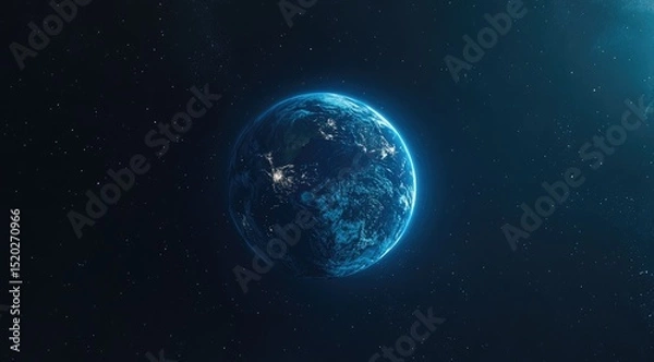 Fototapeta Earth in the vast expanse of space