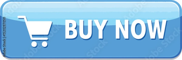 Obraz Buy Now Button: A sleek and inviting "Buy Now" button beckons, rendered in a photorealistic style that merges aesthetics with user-friendly design.