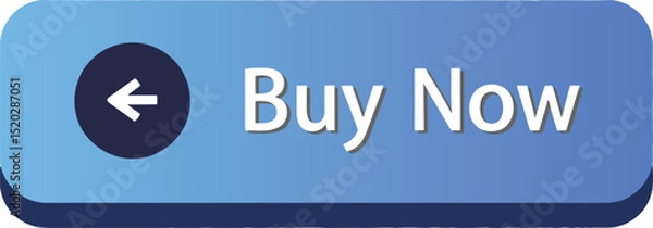 Fototapeta Simplified Call to Action: A clean, modern interface button prominently displaying "Buy Now" with a sleek arrow, ideal for e-commerce. 