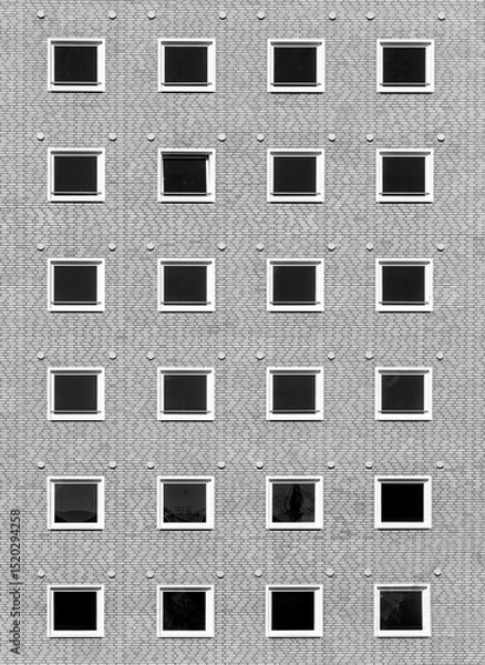 Obraz pattern of brick wall of a skyscraper in harmonic style