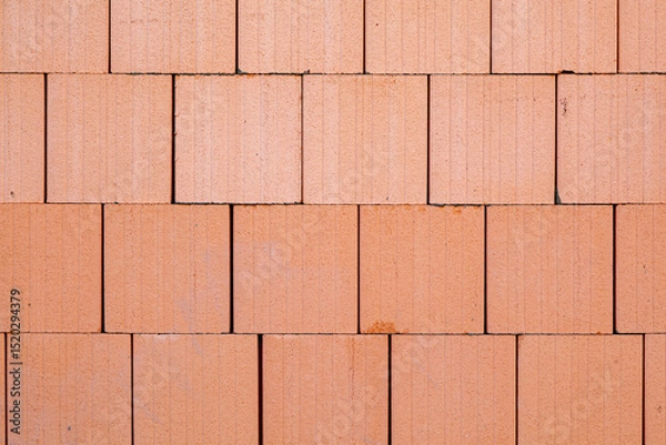 Obraz pattern of red brick layer stapled seamless