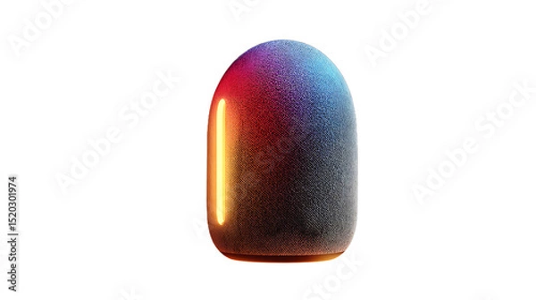 Obraz Modern FabricCovered Smart Speaker with Integrated Light Strip