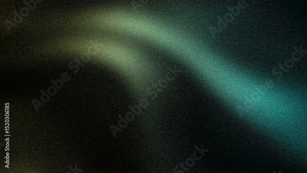 Fototapeta Moody 4K abstract background with a dark teal to green gradient and subtle grainy texture, perfect for sophisticated digital designs