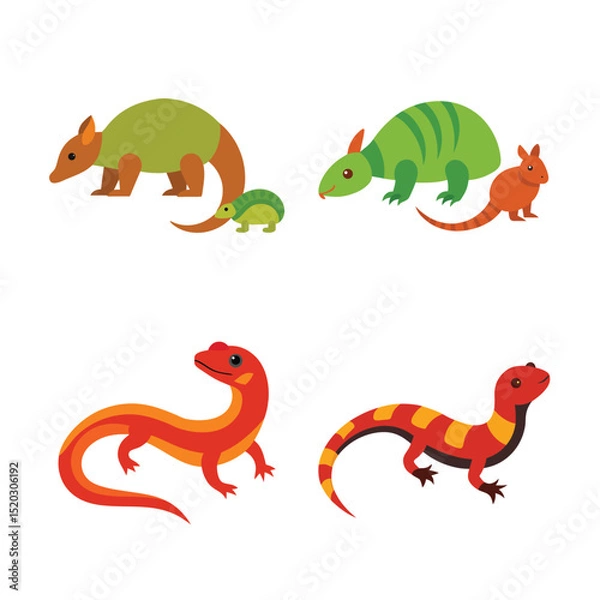 Obraz flat color dessert animal 