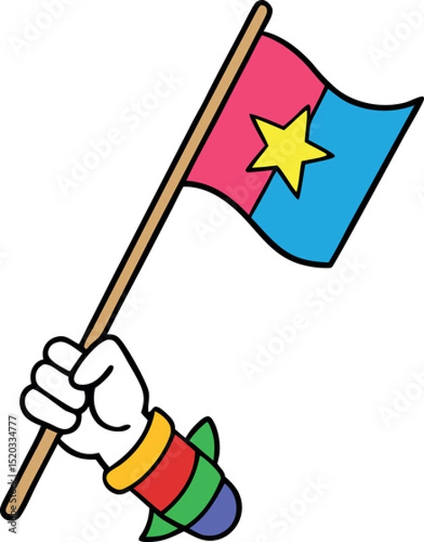 Obraz vector illustration of a russian flag
