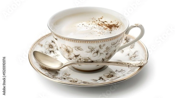 Fototapeta cup of coffee with milk